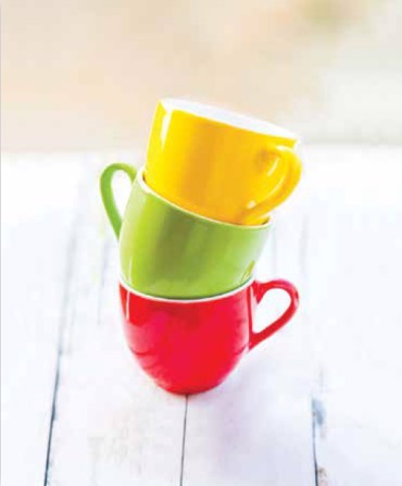 Ρόλερ με Ψηφιακή Εκτύπωση Πολύχρωμες Κούπες ''Colorful Morning'' E313