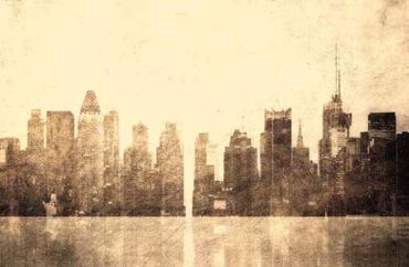 Ρόλερ με Ψηφιακή Εκτύπωση 'New York Skyline' E444