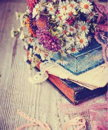 Ρόλερ με Ψηφιακή Εκτύπωση Vintage 'Μπουκέτο Λουλουδιών' E445