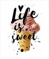 Roler me Psifiaki Ektuposi 'Life Is Sweet' E580