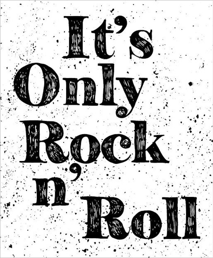 Roler me Psifiaki Ektuposi 'It'S Only Rock And Roll' E581