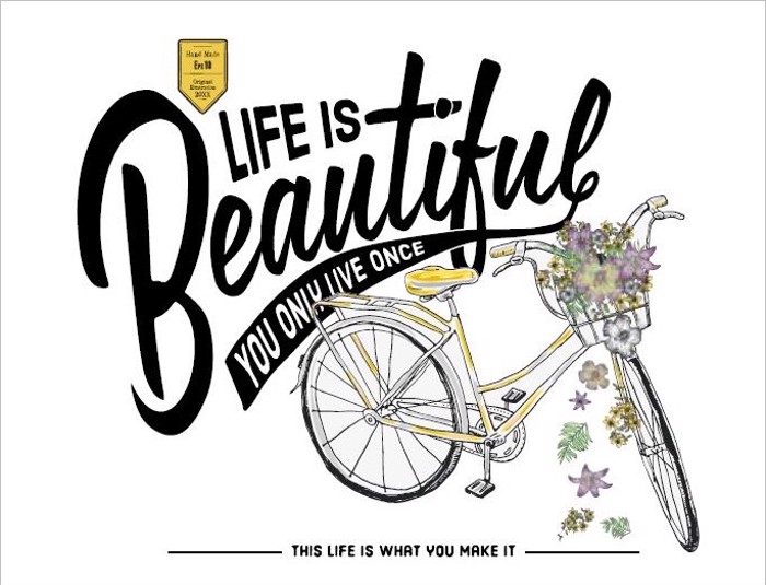 Roler me Psifiaki Ektuposi 'Life Is Beautiful' E583