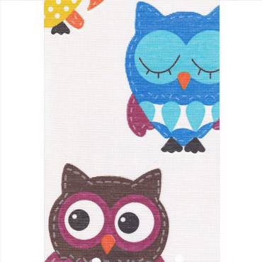 Elite Blinds Ρόλερ Διάφανο με Πολύχρωμη Εκτύπωση Κουκουβάγιες 7940-166