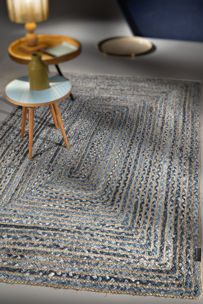 Guy Laroche Xali 60X130EK (50% Cotton - 50%Jute) Rugget Denim