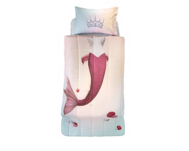 SAINT CLAIR ΚΟΥΒΕΡΛΙ ΜΟΝΟ 160Χ230 ΣΕΤ 2 ΤΕΜΑΧΙΩΝ MERMAID SUEDE