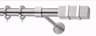 Κουρτινόξυλο φ25 inox Δανάη