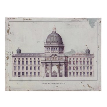 Inart Πίνακας Ξύλινος Printed Berlin Konigliches Schloss 80X60 3-90-271-0005