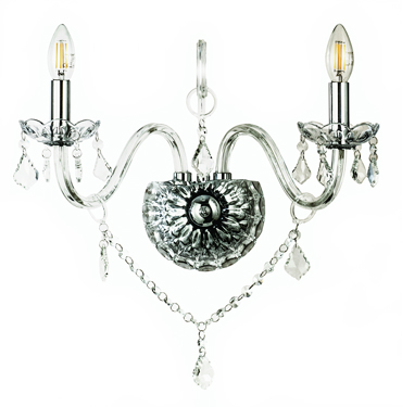 INLIGHT ΔΙΦΩΤΗ ΑΠΛΙΚΑ ΤΟΙΧΟΥ ΔΙΑΦΑΝΗ E14 35x37.5cm 43391-2