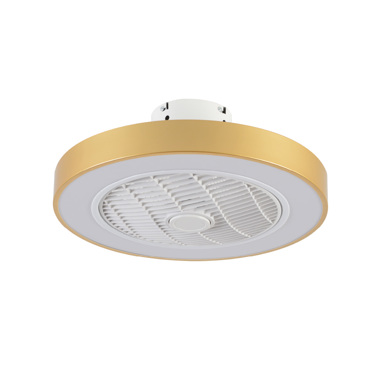 InLight Chilko 36W 3CCT Ανεμιστήρας Οροφής με LED Φωτισμό σε Χρυσαφί Χρώμα (101000360)