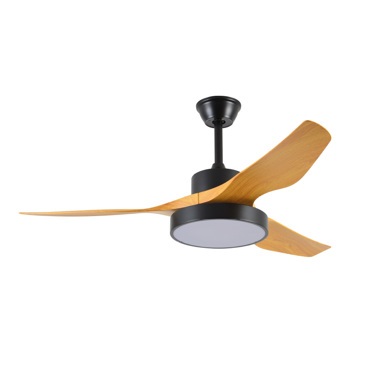 InLight Nitinat 25W 3CCT Ανεμιστήρας Οροφής με LED Φωτισμό Μαύρος με Απόχρωση Ξύλου (102000220)