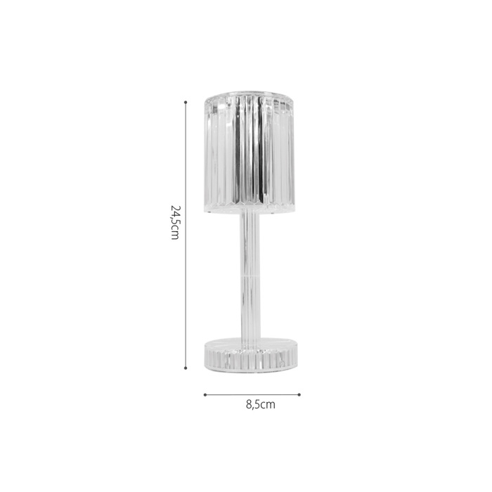 InLight Epitrapezio Epanafortizomeno Fotistiko LED 3CCT Afis Akruliko Diafano (3040)