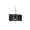 Inlight Kremasto Fotistiko me Kapelo apo Ina 1xE27 F40x17cm (4056-B)
