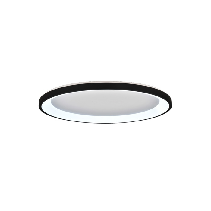 Inlight Plafoniera Orofis LED 28W 3CCT apo Mavro Metallo kai Akruliko F60x5cm (42044-B-Black)