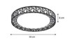 InLight Plafoniera Orofis LED 36W 4CCT Mavri apo Akruliko F50cm (42049-BLACK)
