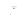 Inlight Epidapedio Fotistiko apo Mavro Metallo kai ufasmatino Kapelo 24W 3000K F45x170cm (45031-Golden)