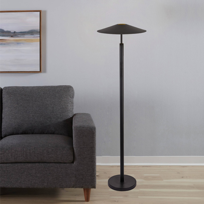 Inlight Epidapedio Fotistiko LED 3000K se Mavro Xroma apo Metallo 48x142cm (45033-Black)