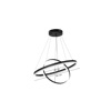Inlight Kremasto Fotistiko LED 58W 3CCT Alouminiou Mavro 60cm (6095-B-Black)