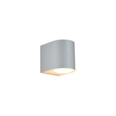 ItLighting Απλίκα Εξωτερικού Χώρου 'Powell' 1xGU10 Γκρι 9x8cm 80200234