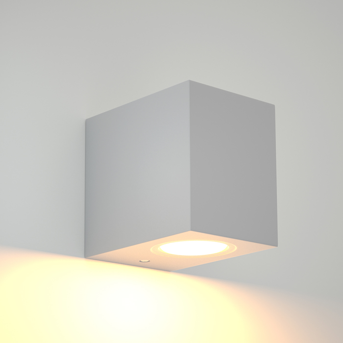 ItLighting Aplika Ex. Xorou 'Norman' ABS Ggri 1xGU10 9x7x8cm 80200434