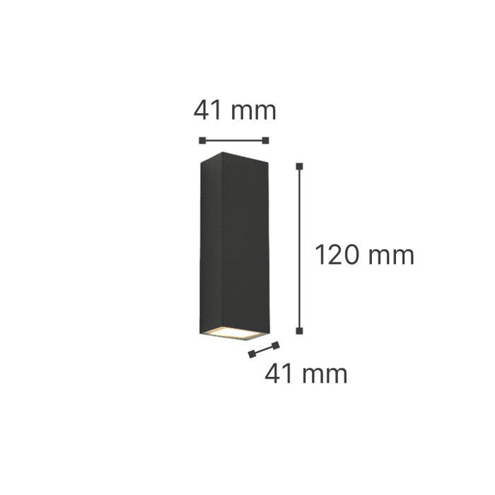ItLighting Aplika Toixou Lefki Up-Down 'Lanier' LED 5W/3000K me Ruthmizomeni Desmi 12x4.1cm 80201021