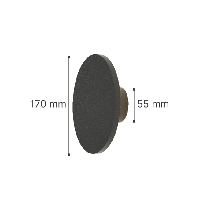it-Lighting Aplika Toixou Geneva LED 8W 3CCT Exoterikou Xorou Ggri F17x5.5cm (80201130)
