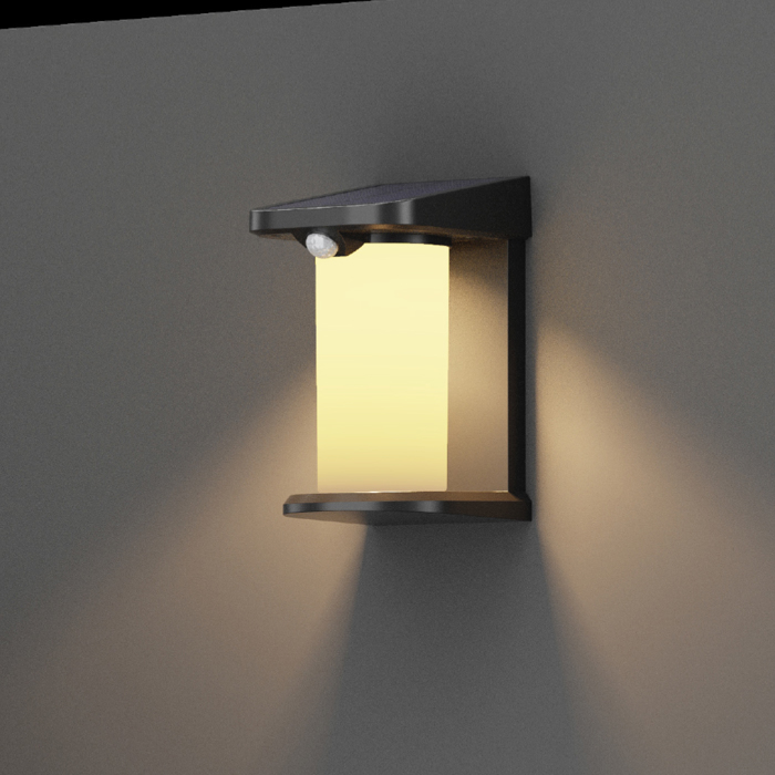 InLight Fotistiko Toixou Exoterikou Xorou LED 1.5W 3000K/6000K Mavro (80204210S)