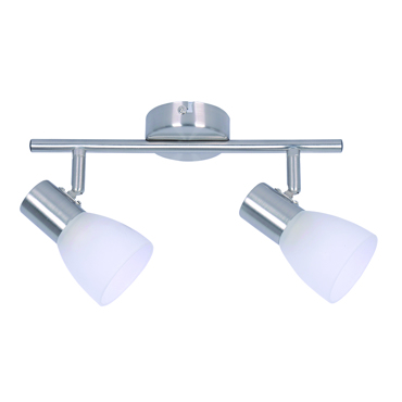 InLight Επιτοίχιο σποτ από μέταλλο σε νίκελ ματ απόχρωση 2XE14 30cm (9065-2Φ-Νίκελ Ματ)