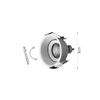 Inlight Downlight Spot GU10 se Lefki Apoxrosi 8cm (X0010-White)