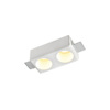 Inlight Xonefto Tetragno Spot apo Gypso 2xGU10 15x8x5cm (X0012-WH)