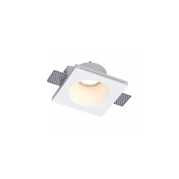 Inlight Xonefto Tetragno Spot apo Gypso 1xGU10 12x12x5cm (X0014-WH)