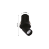 Inlight Downlight Spot 10W 3CCT se Mavri Apoxrosi 8.5x10.2cm (X00180B)