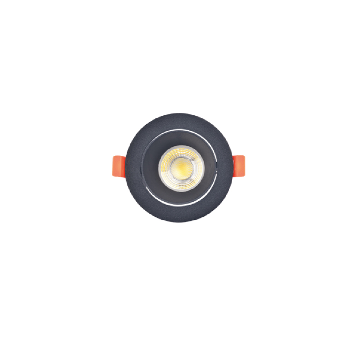 Inlight Downlight Spot GU10 se Mavri Apoxrosi 9cm (X00310B)