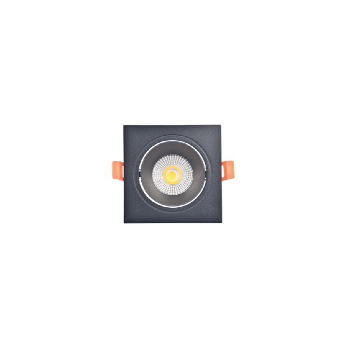 Inlight Downlight Spot GU10 se Mavri Apoxrosi 9.3x9.3cm (X00320B)