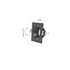 Inlight Downlight Spot GU10 se Mavri Apoxrosi 9.3x9.3cm (X00320B)