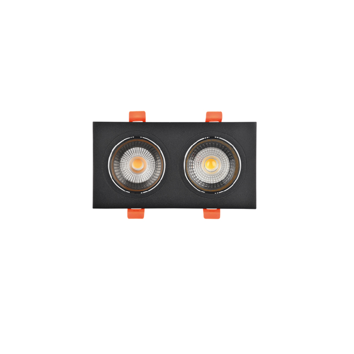 Inlight Downlight Spot GU10 se Mavri Apoxrosi 9.3x15cm (X00330B)