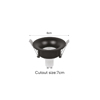 Inlight Downlight Spot GU10 se Mavri Apoxrosi 6cm (X00340B)