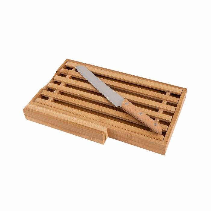 ESTIA Set Epifaneia Kopis me Maxairi psomiou Bamboo Essentials 35.5x22x3.5cm 01-12946