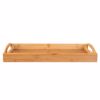 ESTIA Xulinos Diskos Serbirismatos Orthognios me Labes Bamboo Essentials 44x29.5x5.5cm 01-12953