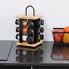 Estia Basi Baxarikon Bamboo Essentials Peristrefomeni Mavri me 12 Gyalina Doxeia 16x16x21.5cm 01-14650