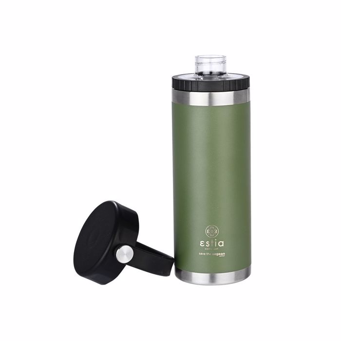 ESTIA Thermos Inox Travel Chug Save the Aegean 500ml Forest Spirit 01-17811