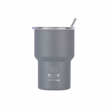 ESTIA Θερμος Inox Mug Lite Save the Aegean 400ml Fjiord Grey 01-18467