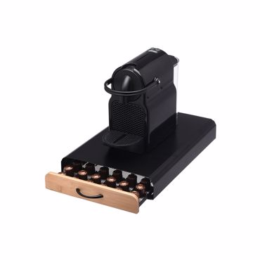 Estia Θήκη για Κάψουλες Espresso Bamboo Essentials Μεταλλική Συρταρωτή 60 Θέσεων Μαύρη 01-19884