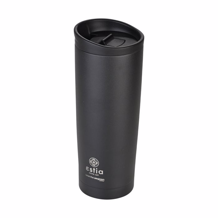 ESTIA Thermos Inox Travel Mug Save the Aegean 450ml Midnight Black 01-20316