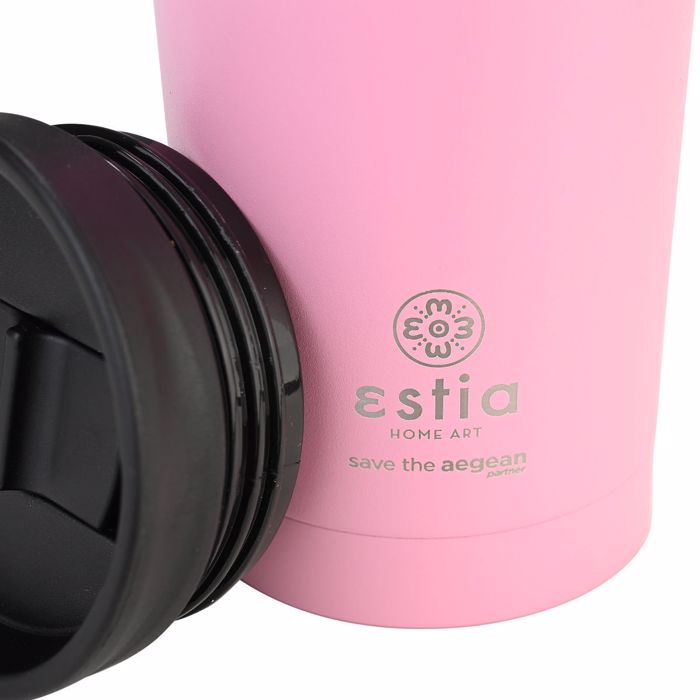 ESTIA Thermos Inox Travel Mug Save the Aegean 450ml Blossom Rose 01-20354