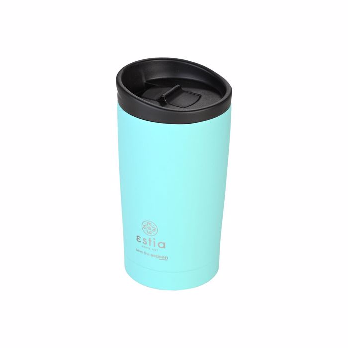 ESTIA Thermos Inox Travel Mug Save the Aegean 350ml Bermuda Green 01-20385