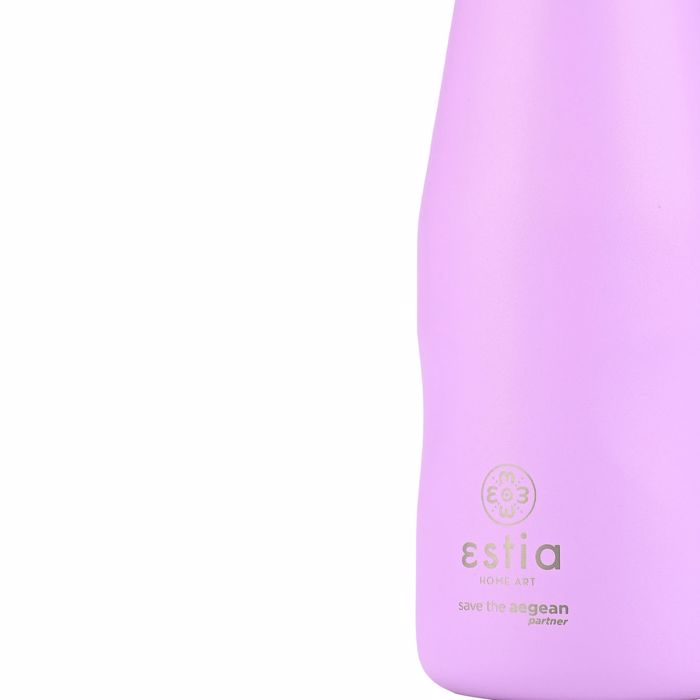 Estia Thermos Travel Flask SAVE THE AEGEAN 350ml Lavender Purple 01-22358
