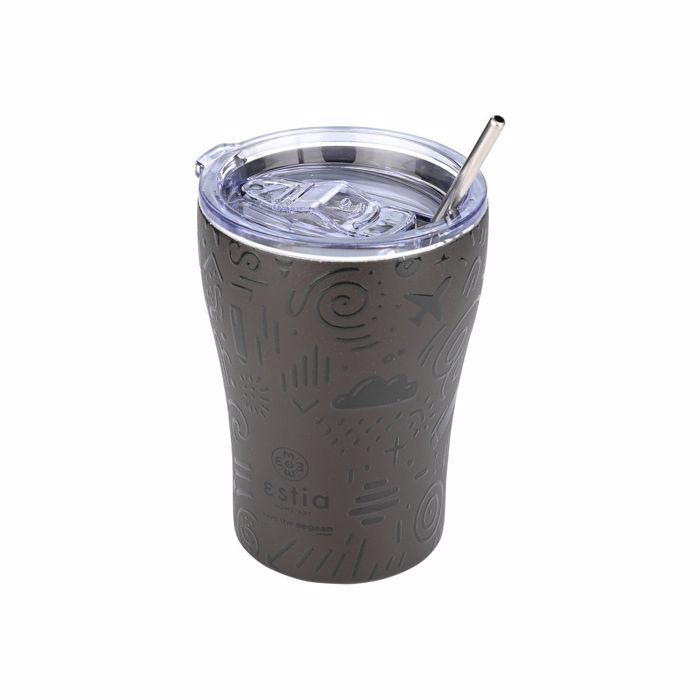 Estia Thermos Coffee Mug SAVE THE AEGEAN 350ml Noir Echo 01-22891
