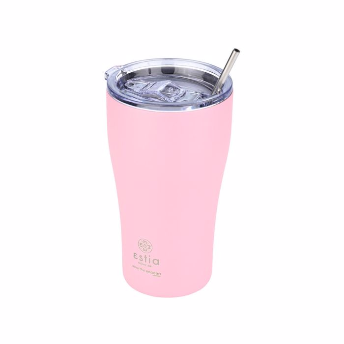 Estia Θερμός Coffee Mug SAVE THE AEGEAN 500ml Blossom Rose 01-23157 Estia Thermos Coffee Mug SAVE THE AEGEAN 500ml Blossom Rose 01-23157