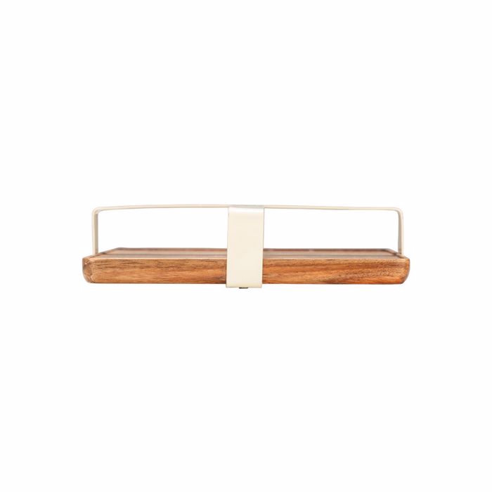 Estia Χαρτοπετσετοθήκη Τετράγωνη ALLURE Μεταλλική Ivory 01-24765 Estia Xartopetsetothiki Tetragni ALLURE Metalliki Ivory 01-24765