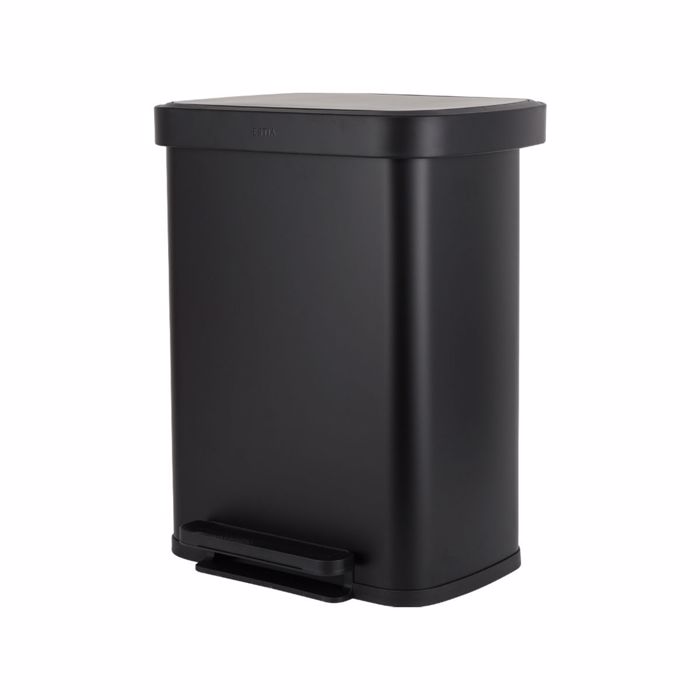 Estia Kados Aporrimmaton FLATOP Soft Close 50lt Mat Mavros 45x37.5x57cm 01-31978